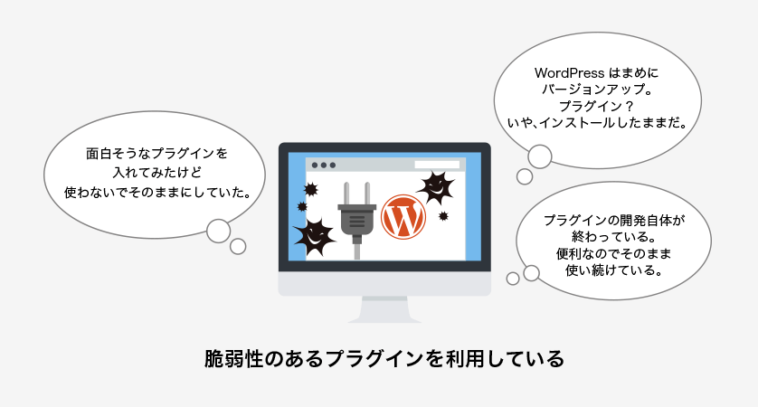 WordPressのプラグインに問題があることも！